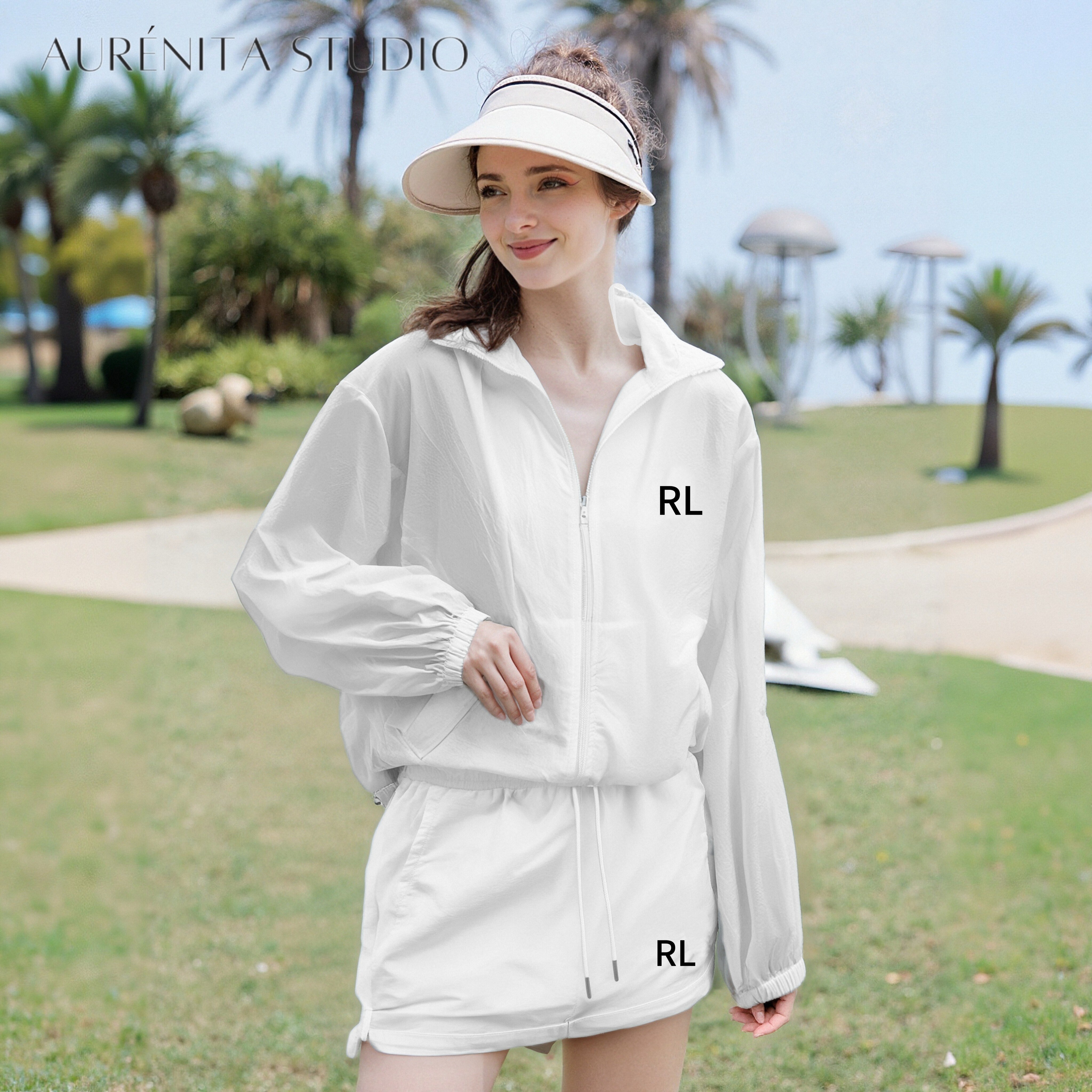 RL 2025 Casual Women Set Mini Dress workout set Yoga Clothes Quick Dry Golf Fitness Sportswear jacket Jogging Yoga Outfits