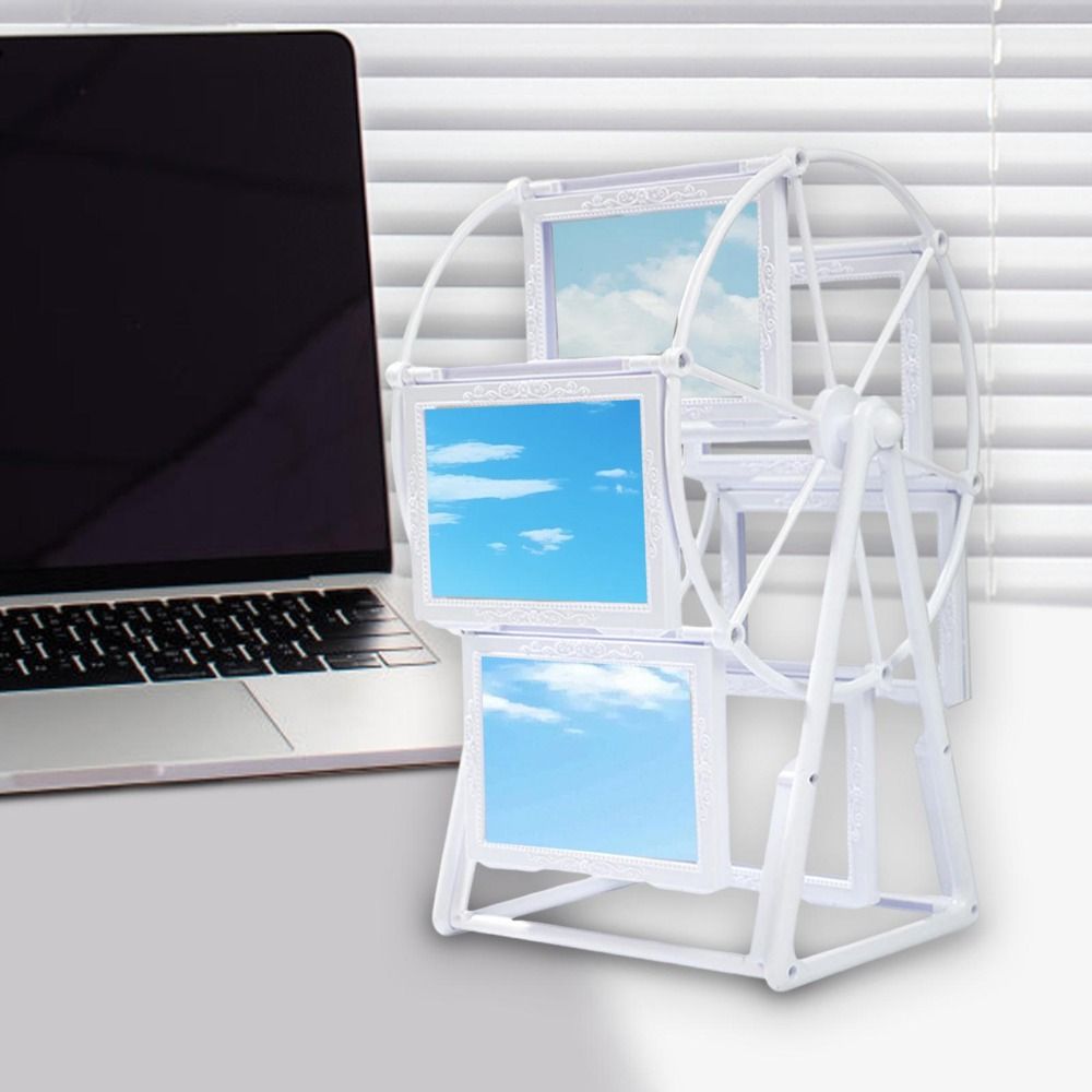 Lightweight Rotating Windmill Unique Design Simple Ferris Wheel Photo Holder Stable DIY Picture Frame Bedroom H260306