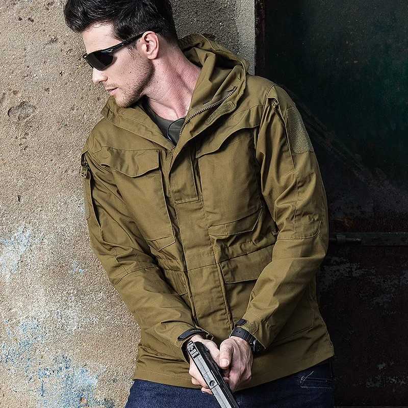 65 Military Tactical Jackets Men Waterproof Windbreaker Jacket Male Hooded Coat Outdoor Fishing/Trekking Hiking Jackets W250711