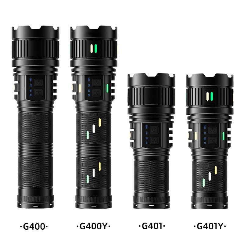 Most Powerful LED Flashlight Rechargeable Type-c Flashlight Long Range 6000M Tactical Torch Light For Fishing Hunting 241105