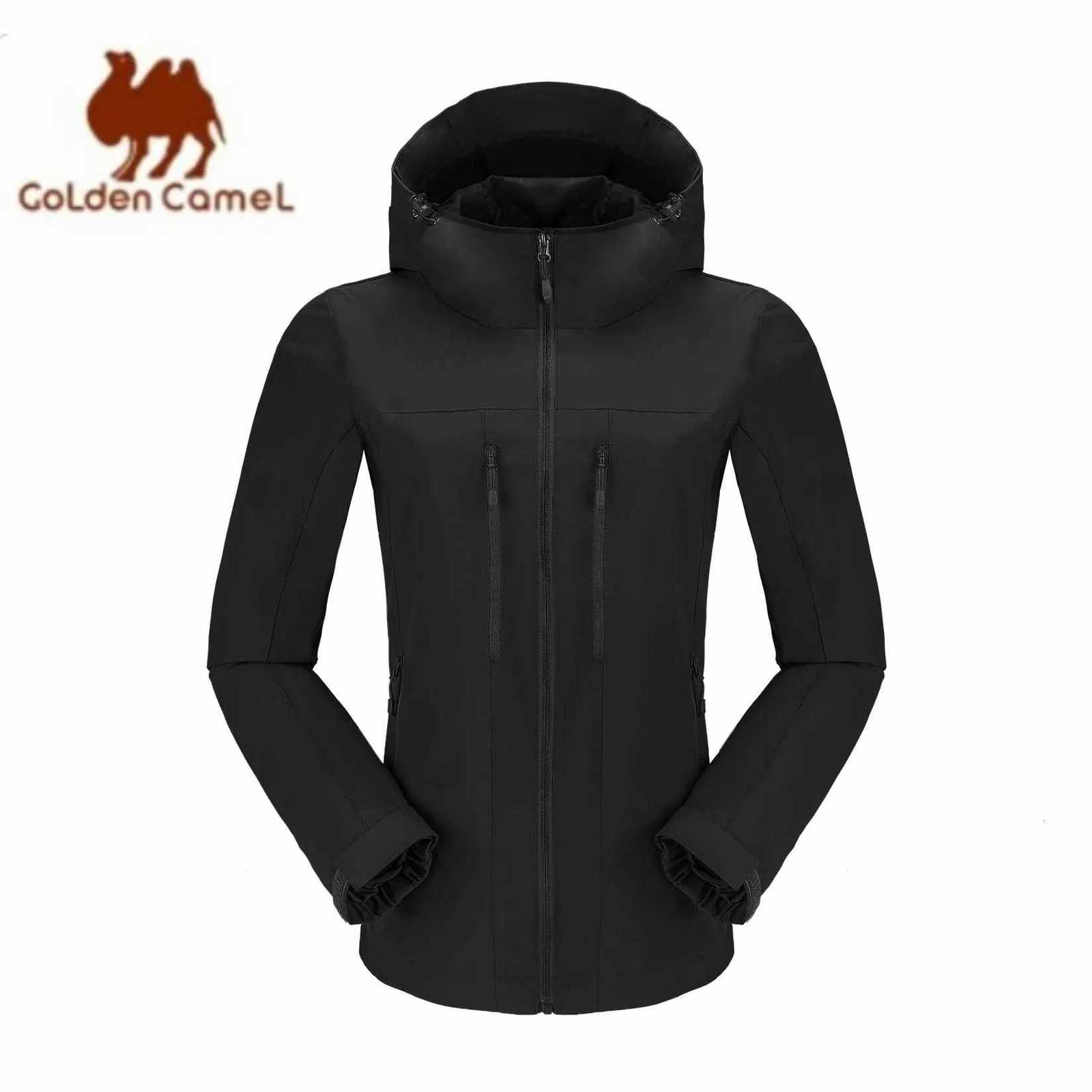 GOLDEN CAMEL Womens Jackets Raincoat Women Lightweight Waterproof Rain Jacket with Hood Outdoor Windbreakers Hiking Traveling W250711