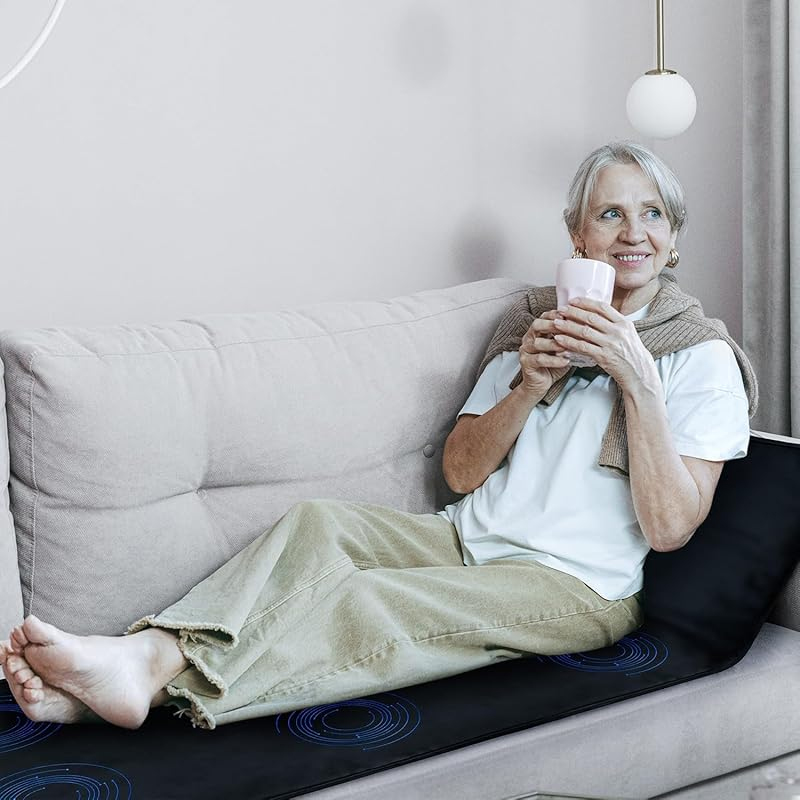 Pemf Mat - Full Body Mat for General Wellness, Stress, Relaxation & Boosted Energy Levels, Magnetic Field Therapy with Controller