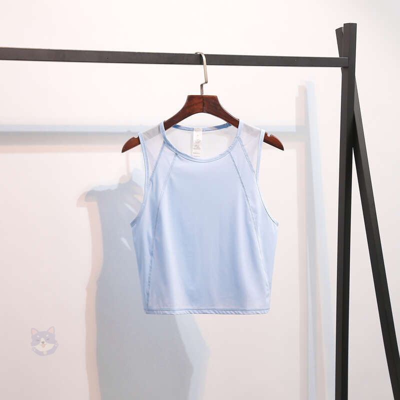 LLLM Women Summer Sculpt Top Loose Fit Workout Crop Tank Gym Wear Sleeveless Back Hollow Out Sportswear Running Sport Shirt Buttery Soft 084 bbc