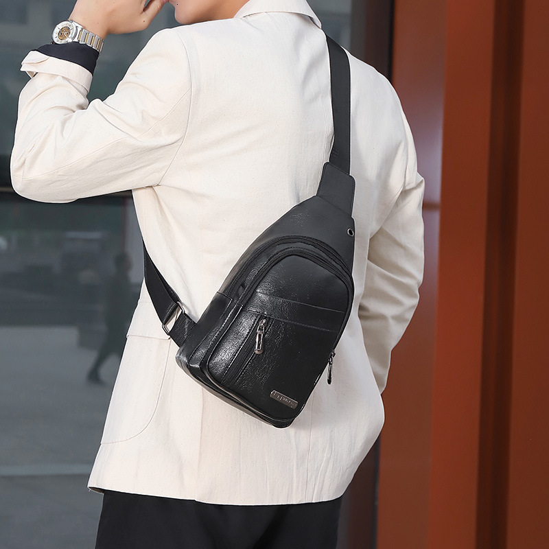 Designer Luxury bag bag Men's Chest Bag Casual Bag New Men's Chest Phone Bag Simple Versatile Shoulder Bag Lightweight PU Crossbody Small Ba
