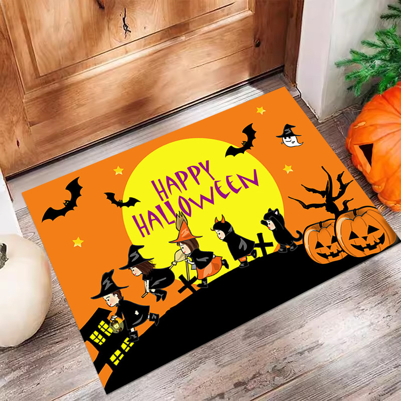 VIKAMA Halloween Door Mat - Ideal for Home Entrance and Bathroom, Anti - Slip and Durable for Spooky Festivities