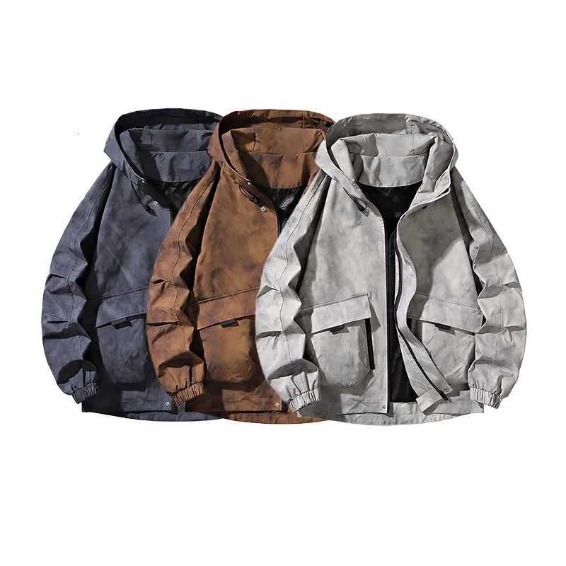 Spring Autumn Thin Texture Design Jacket Mens Outdoor Mountaineering Coats Women Windproof Windbreaker Sports Loose Jacket W250711