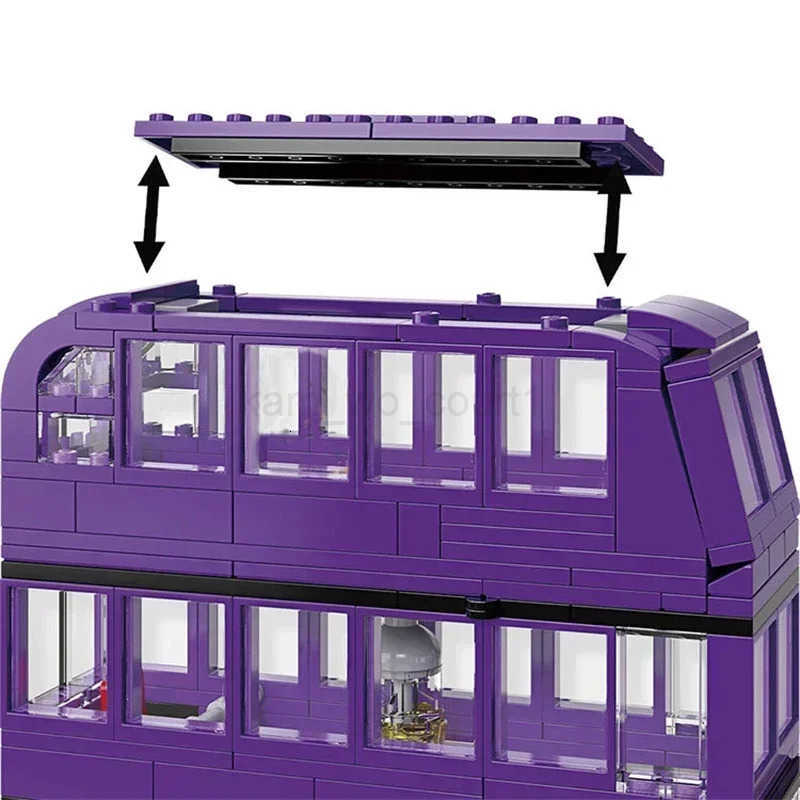 403pcs Magical World of Wizards The Knight Bus Triple-decker Building Blocks Set Compatible Kids M250711