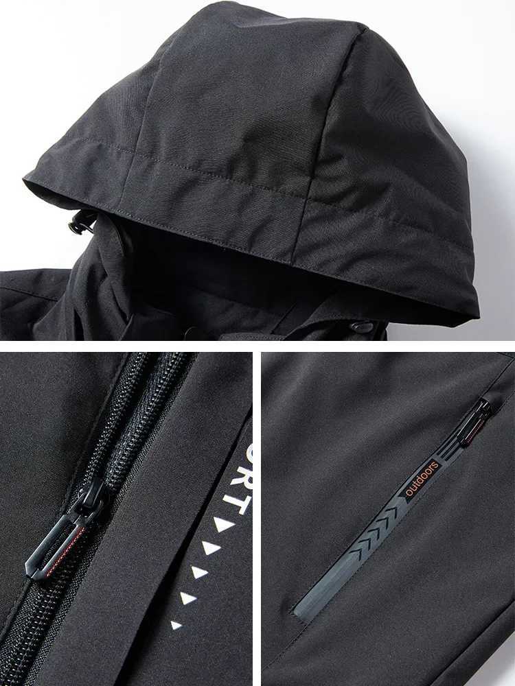 Spring Autumn Casual Jacket Men/Women Outdoor Waterproof and Windproof Hooded Windbreaker Coats Korean Fashion Mens Clothing W250711