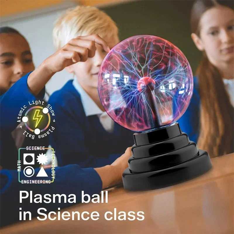 Magic Plasma Ball Lamp LED Touch Control Night Light Atmosphere Glitter Lighting Christmas Birthday Party Halloween PropXJ250710