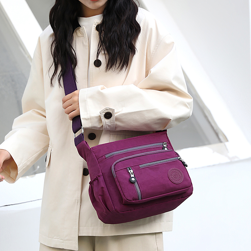 Multi-pocket large-capacity nylon women's bag - casual mom bag - convenient single-shoulder crossbody bag