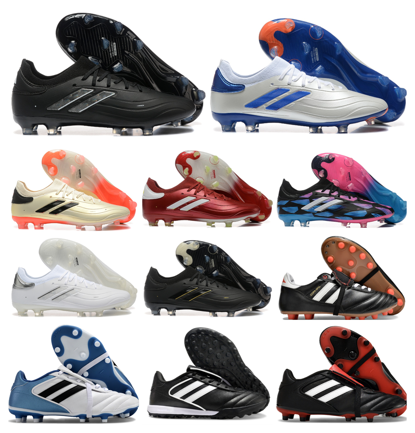 2025 new CopaPu leather FG long nail TF broken nail fully knitted Copa Mundial Eternal Class FG Pure Leather Football Boots Futbol Cleats Size 39-45 crampons foot