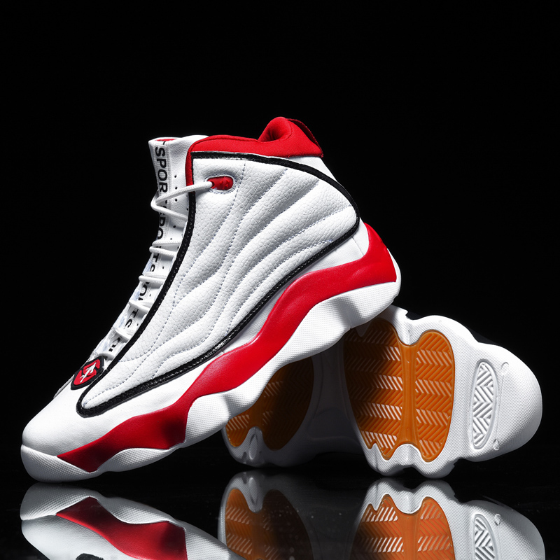 Hot Sale Basketball Shoes Neutral Anti-skid Basketball Boots Mens Womens High Top Leather Outdoor Sports Shoes Couple Sneakers