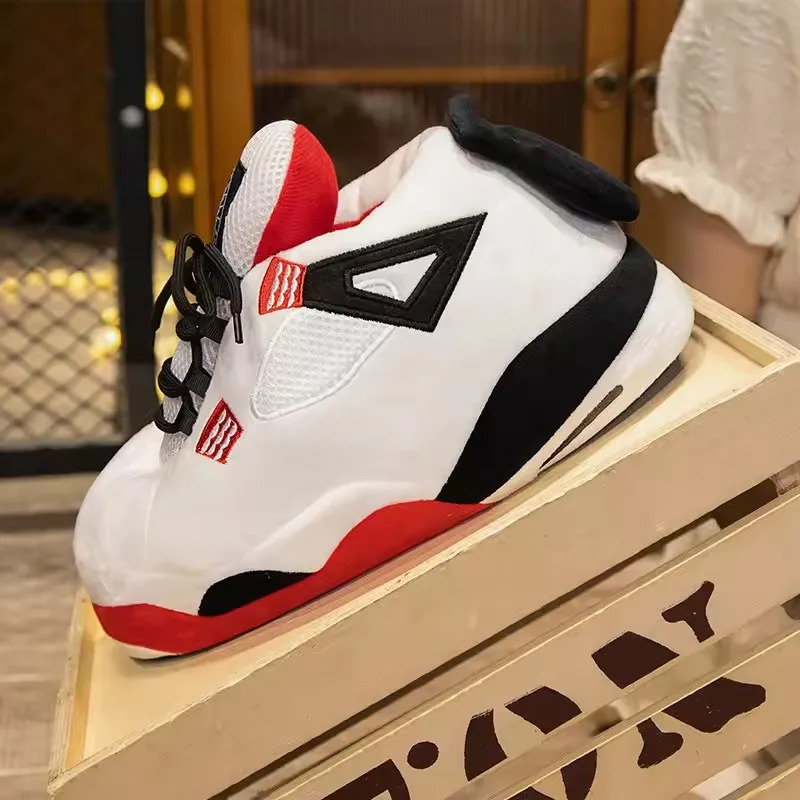 Womens/Men Winter Cotton Shoes Cute Cartoon Animal Warm Home Plush Shoes Woman Male Foam Sneakers Bread Fat Slippers Size 36-44 250711