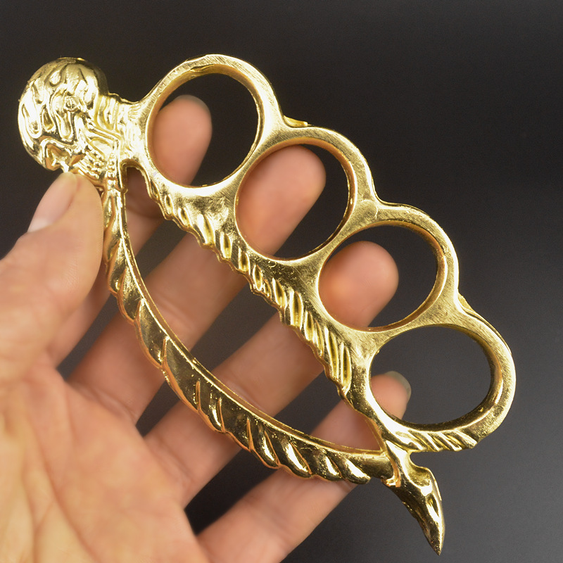 Free shipping designer Cross-Border Finger Tiger Four-Finger Beauty Ghost Hand Fist Ring Finger Ring Defense Supplies Knuckle Sleeve Finger Ring Fist 