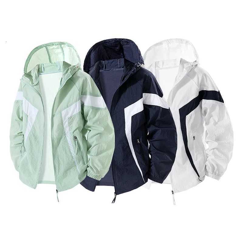 50+ Jacket Men Summer Plus Size 8XL 7XL 6XL Quick Dry Waterproof Camping Windbreaker Fishing Outdoor Anti-UV Clothing W250711