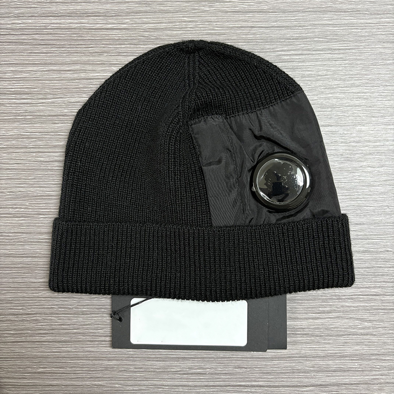 Designer one Lens New Men Knitted Hats Skull Caps Outdoor Women Uniesex Winter Beanie Black Bonnet hat gift Top quality