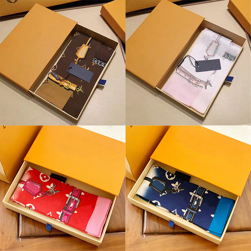 Designer fashion ladies scarf handbag silk scarf tie hair bundle 100% silk material size 8*120cm