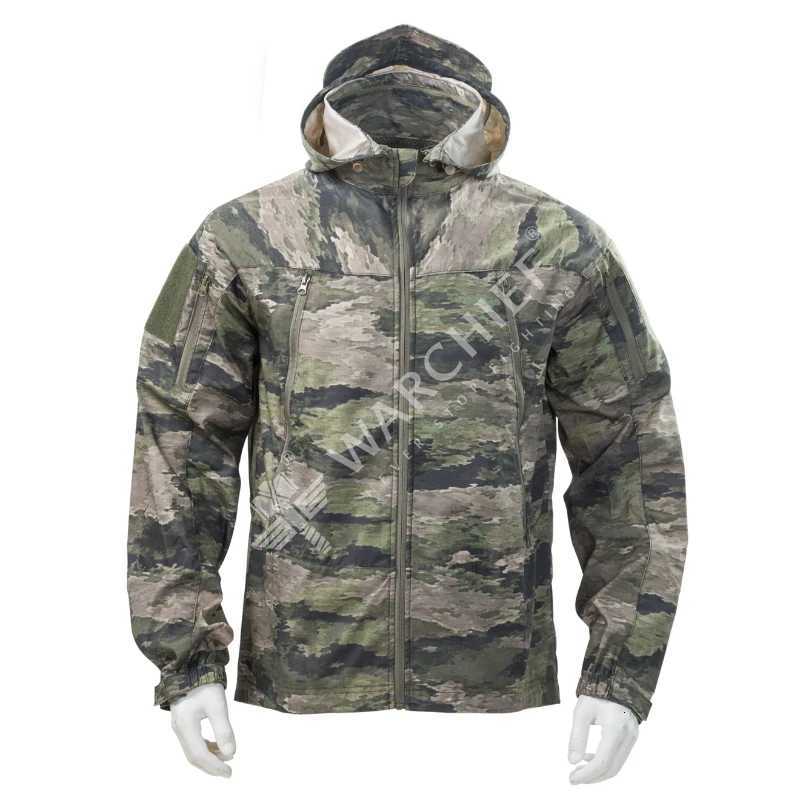 Mens Camouflage Field Tactical Windbreaker Hiking Sports Jacket Outdoor Quick Dry Breathable Hooded Work Coat Climbing Clothes W250711