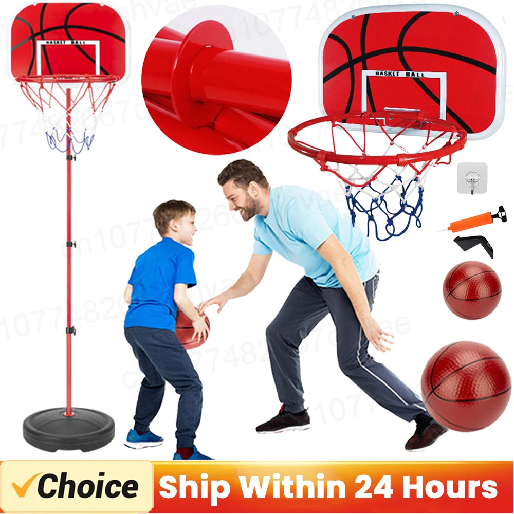 Adjustable Basketball Hoop 150CM Stand Rack for Kids Baby Mini Basketball Hoop Ball Sport Backboard Rim Shoot Children Toy
