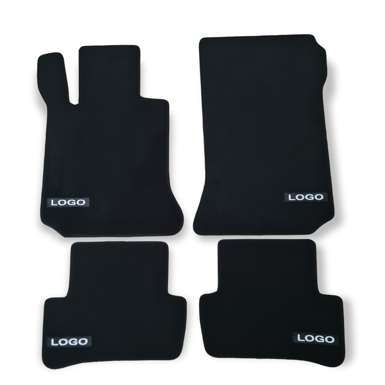 Car Floor Mats Velour For AMG Mercedes C Class W204 Auto Liners Waterproof Black