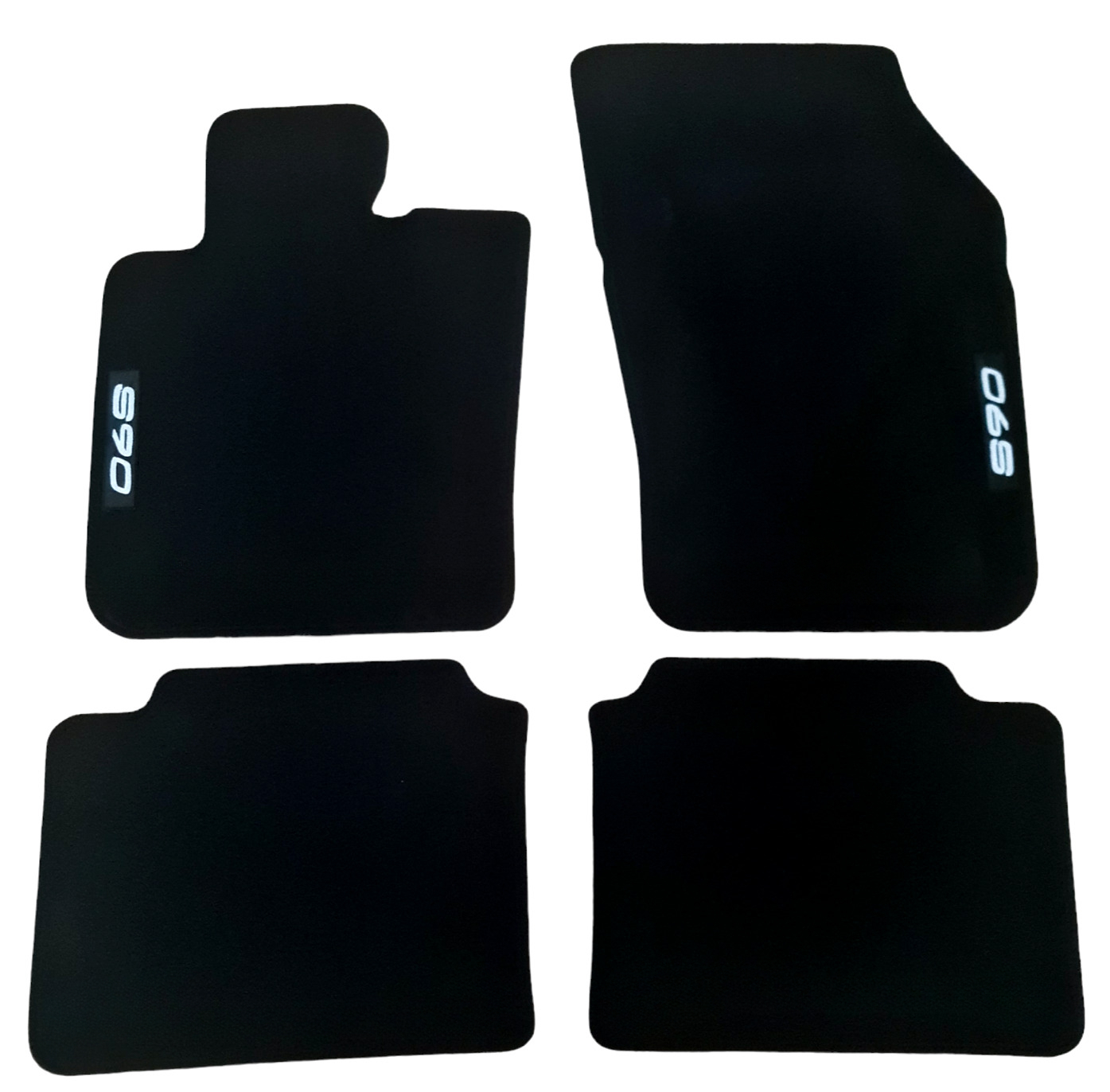 Car Floor Mats Velour For Volvo S90 Waterproof Black Carpet Rugs Auto Liners New