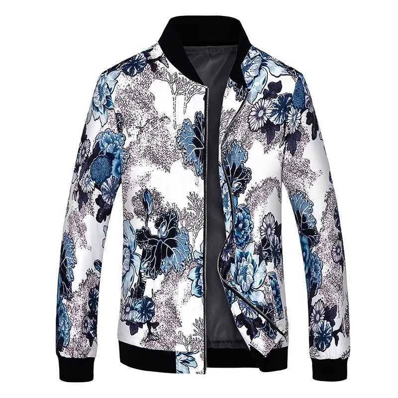 Spring New Mens Handsome Printing Mens Jacket Fashion Casual Youth Slim Sports Jacket Asian Size M-6XL W250809