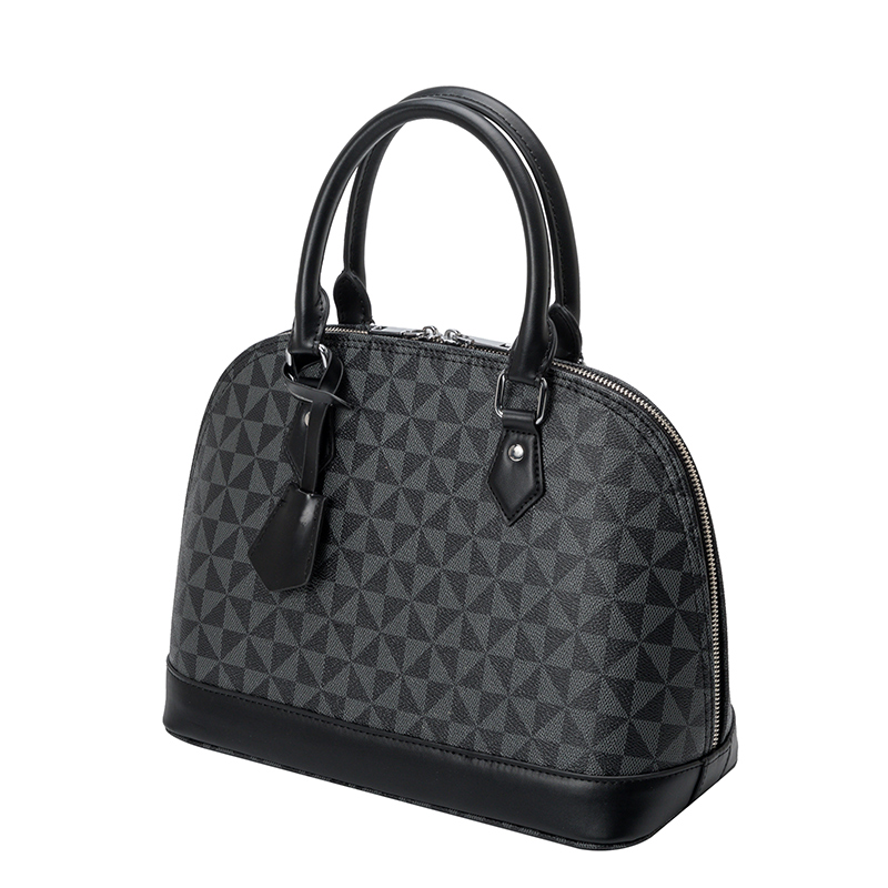 2025 new free shipping designer Geometric Patterned Dome Shaped Handbags with Top Handles Elegant and Fashionable for Daily Use