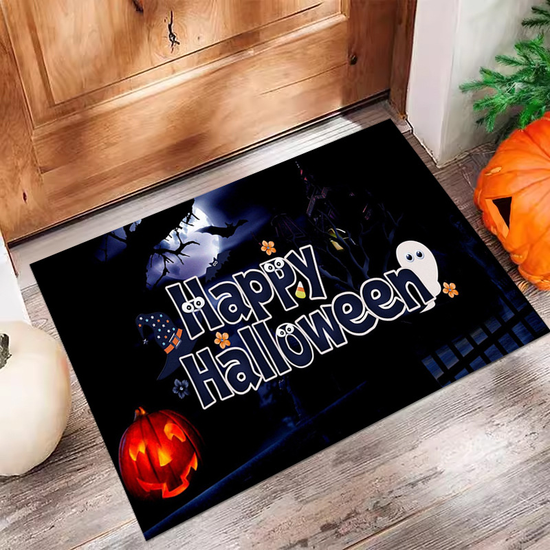 VIKAMA Halloween Door Mat - Ideal for Home Entrance and Bathroom, Anti - Slip and Durable for Spooky Festivities