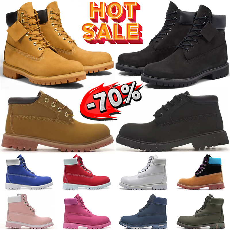 designer tims boots platform men sneakers women trainers winter booties classic snow boot ankle black khaki pink grey shoe