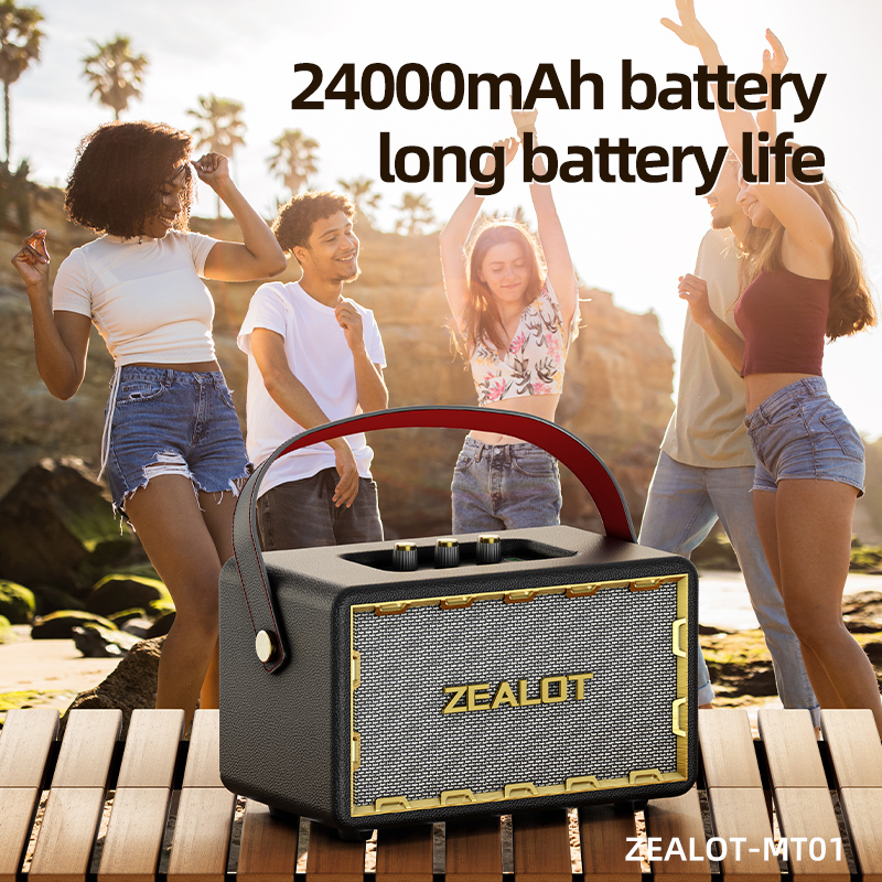 MT01 Portable Wireless Bluetooth Speaker 12 Hours Playtime with Detachable Carry Strap