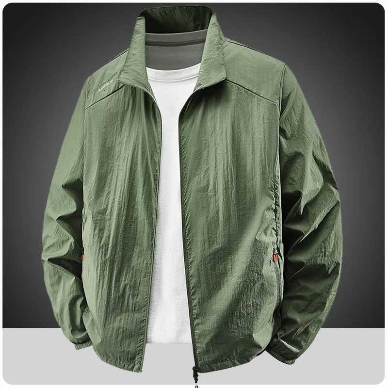 Summer Quick Drying Breathable Jacket Men Outdoor Ultra Thin Sunscreen Casual Skin Coats Fishing Climbing Hiking Jacket Outerwear W250711