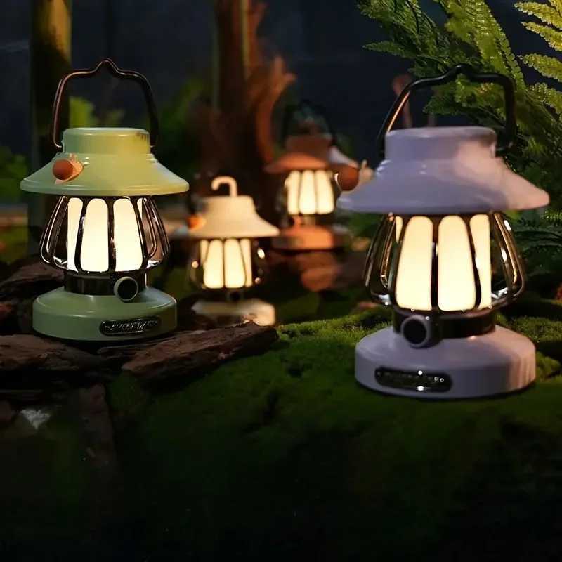 Retro Snail Design Camping Night Light Portable Rechargeable Outdoor Light for Tent Atmosphere Light Courtyard DecorationXJ250710