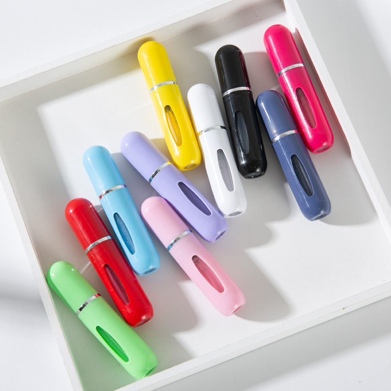 Plastic 5ml Bottom Direct Refill Sub-Bottle Self-Pump Spray Candy Color Press Flush Perfume Bottle