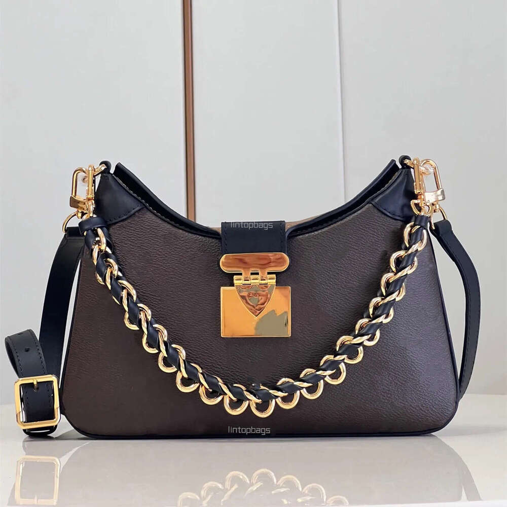 Messenger Bag Womens Designer Hobo Handbags Braided Chain Handle Bags Underarm Purse Fashion Crossbody Luxurys Flap lock Shoulder bag sling bag