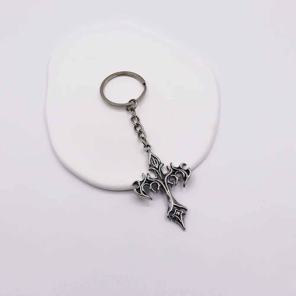 1 piece of cross mens alloy keychain key ring accessories bag accessories car keychain pendant y250710