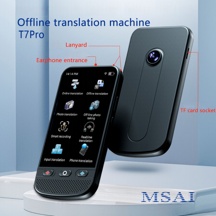 Smart Image + Audio Multilingual Interpreter by T7 PRO Series Seamless Communication Tool