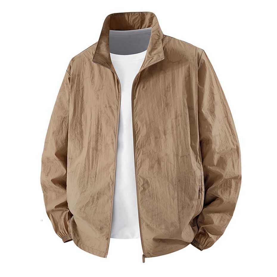 Summer Sunscreen Jacket Men Summer Thin Jacket Coat Black Fashion Casual Coat Fishing Cycling Outerwear W250711