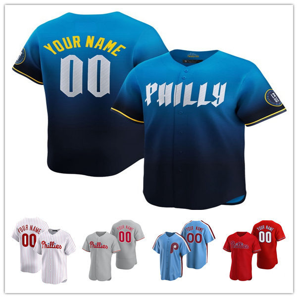 Phillies Baseball Jersey custom 3 Harper Trea 7 Turner Zack 45 Wheeler Kyle 12 Schwarber Alec 28 Bohm men women youth kid Nick 8 Castellanos Roy 34 Hallada