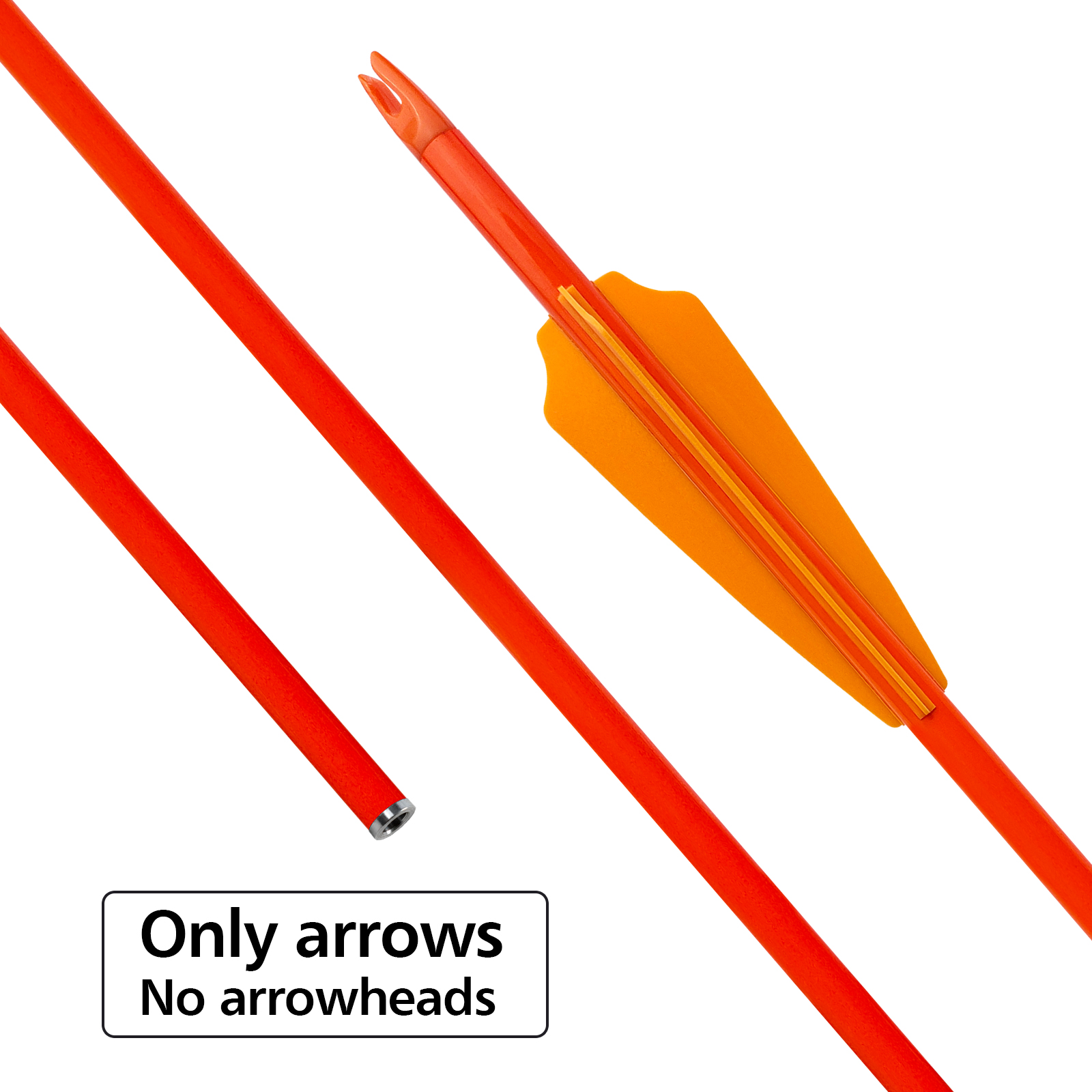 31inch Hunting Arrows Without Arrowheads Spine250-600 Carbon Fiber Archery Targeting Arrows 6.2mm Practice Arrows for Recurve Bow and Compound Bow (Pa