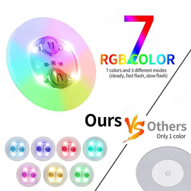 1-200PCS LED Bottle Coaster Lamps Luminous Cup Stickers Lights for Bar KTV Wedding Party Cocktail Drink Cups Vase Decoration XJ250710