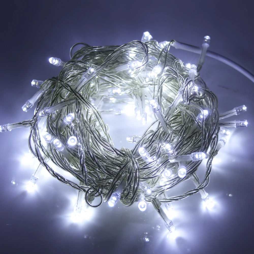 20m 10m 5m 2m LED Garland String Lights Christmas Tree Wedding Decoration Waterproof Fairy Light Indoor Outdoor Battery PoweredXJ250710