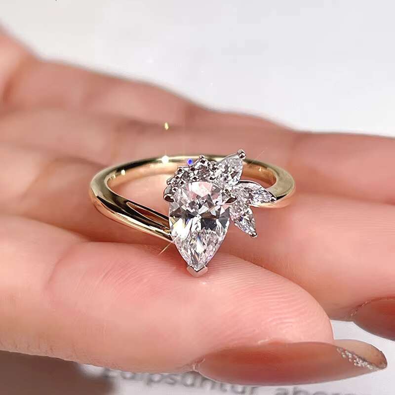 Messi 9k Gold Custom Ring Fine Jewelry D/VVS1 Round Moissanite Diamond Engagement Ring Women Jewelry