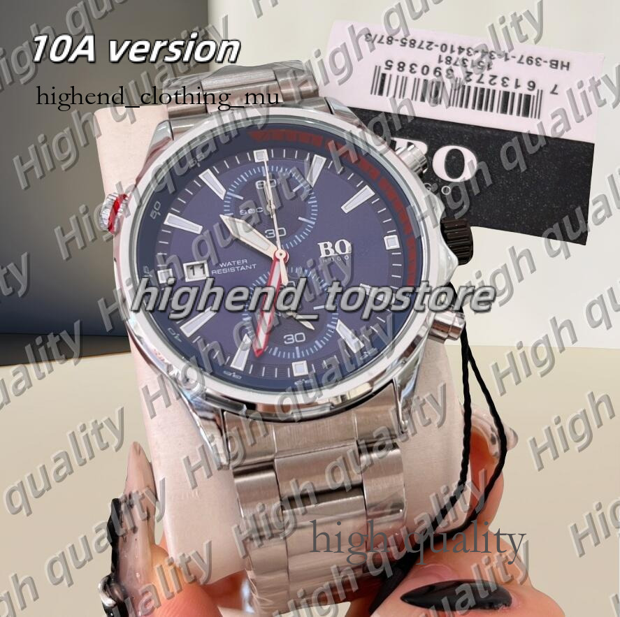 2025 10A Bosswatch Mens Swiss BOSS Watches Watch All Dial Work Chronograph Quartz Movement Watches For Men Silicone Strap Designer Watches 5Df