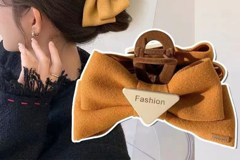 Big Bow High Crown Claw Clip Runaway Princess Hair Clip Hair Accessories Back of Head Bun Hair Accessories Shark Clip 250711