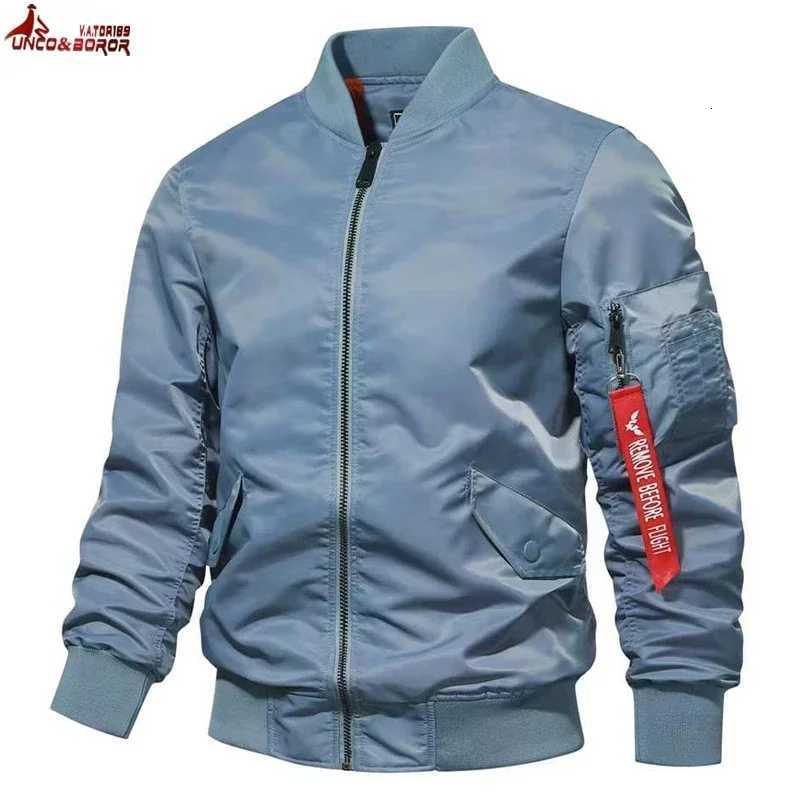 Bomber Jacket Men Winter Autumn College Camouflage Jackets Men Motorcycle Coat Windproof Army Pilot Military Jacket Streetwear W250711