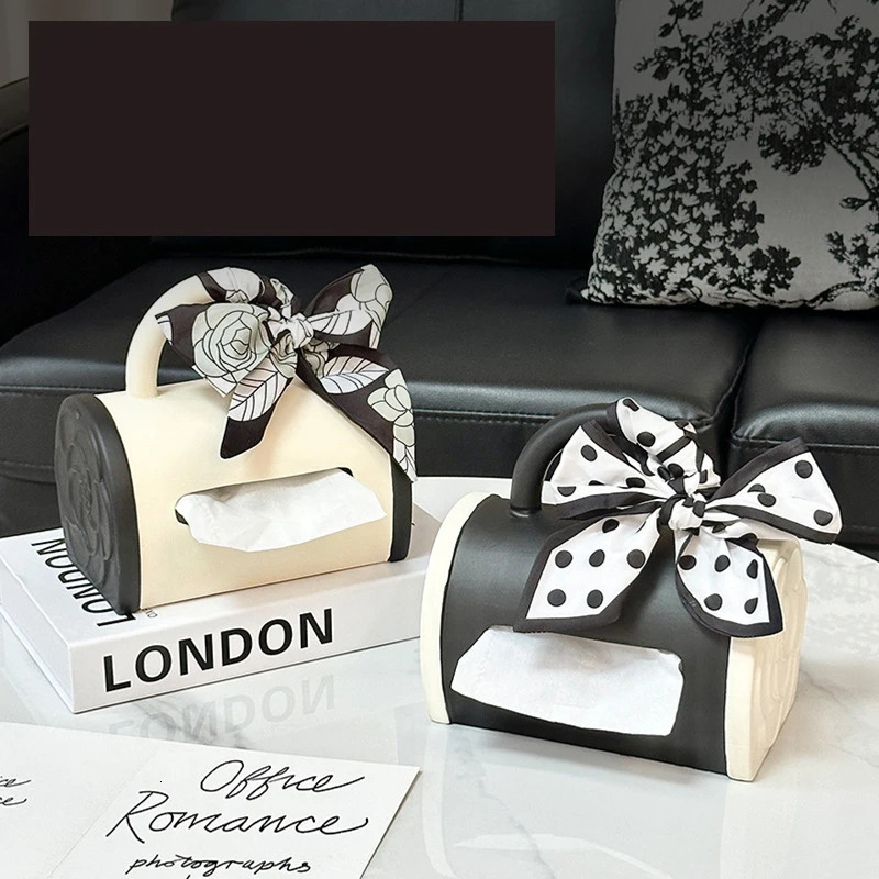 Handbag Ceramic Tissue Box Dopamine Decor Coffee Table Organizer Luxury Living Room Accessories with Creative Design R250723