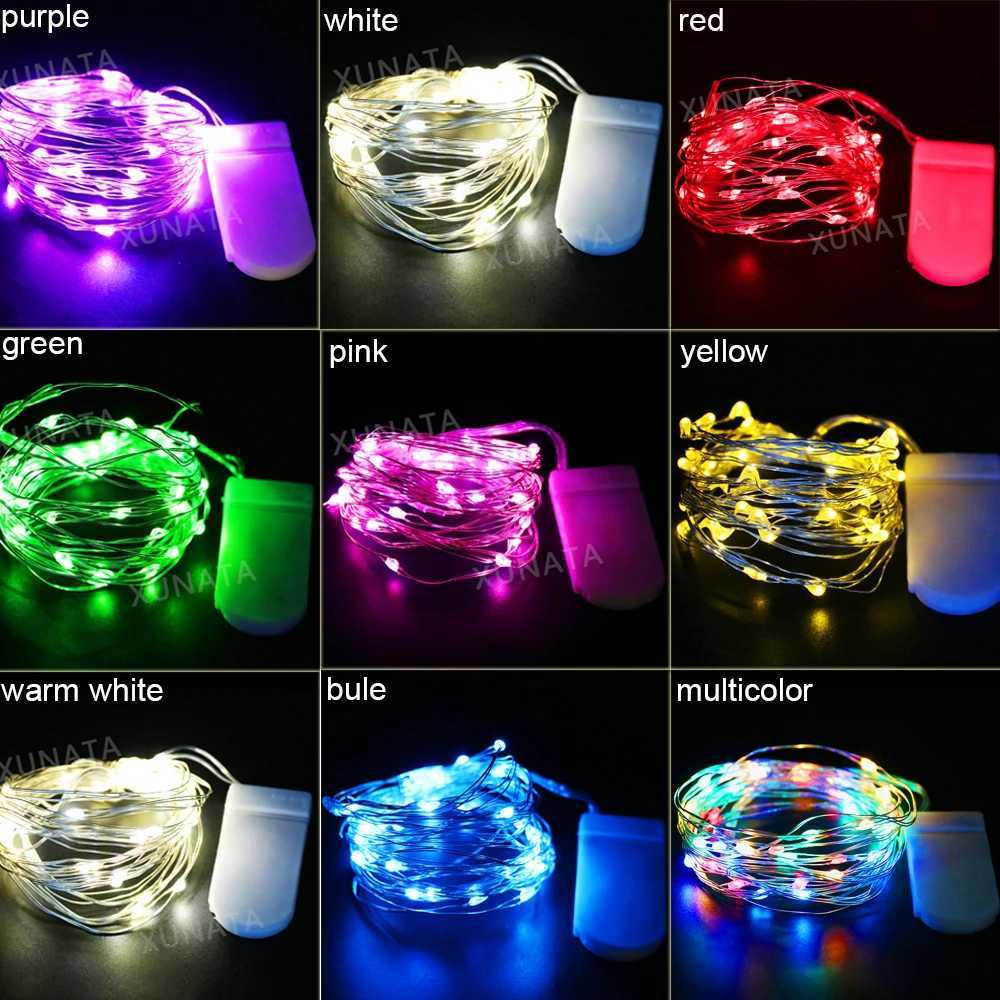 20 40LEDs Copper Wire Fairy Lights Battery Operated LED String Lights Party Wedding Indoor Christmas Decoration Garland Lights XJ250710