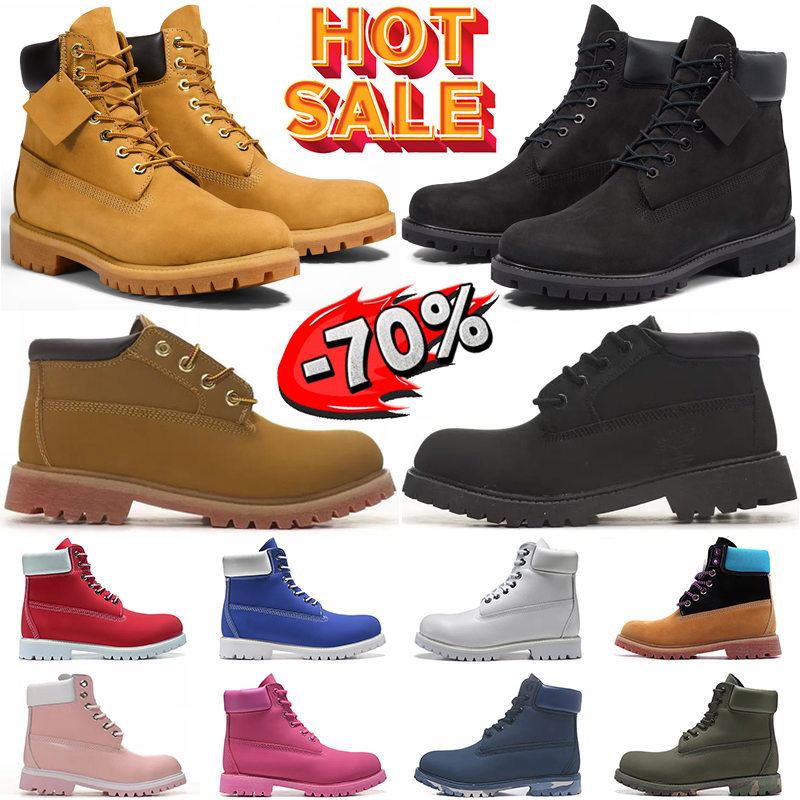 Designer tims Boots Men trainers Women sneakers Black Red White Brown Blue Green shoes boot jogging walking shoe