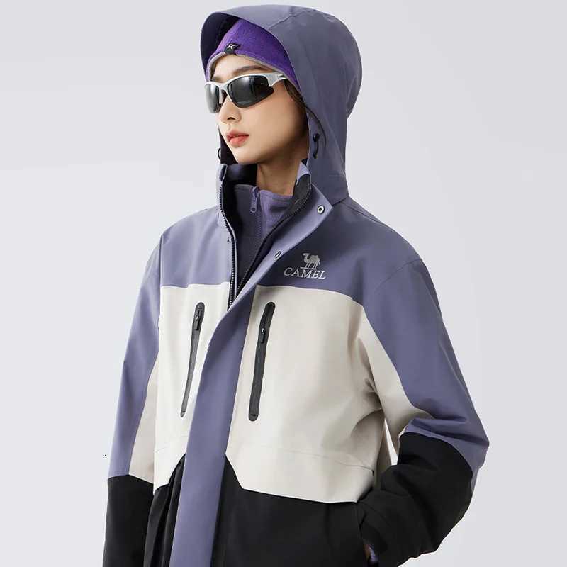 GOLDEN CAMEL Hiking Jackets Men Women Winter Windbreakers Fleece Thick Hard Shell Hooded Jacket Waterproof Mountaineering Suits W250711