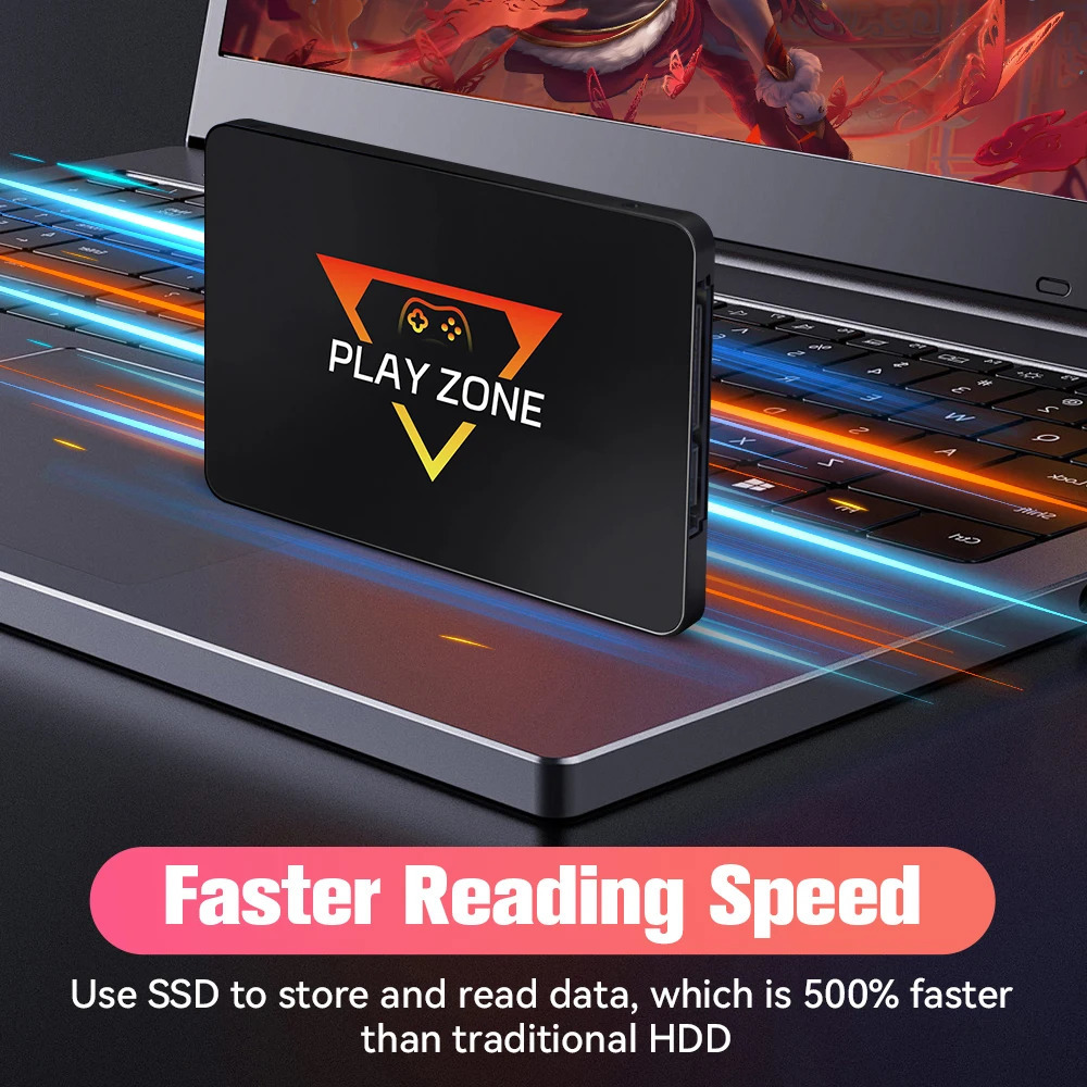 Playzone 1TB Retro Game SSD For PS5XboxSwitchPS3 Portable Emulator Consoles With 16000 Games Plug Play Win PCLaptop 250703